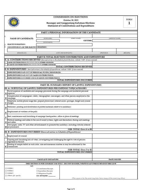 download soce form 2023|Abalos reiterates call to BSKE bets: Submit SOCE early, don’t .